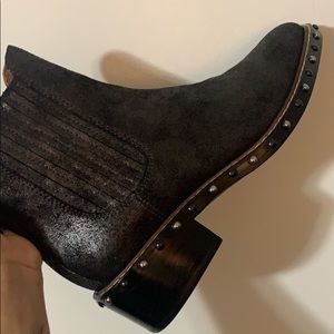 Genuine leather coach boots